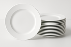 Conjunto 6 Pratos Rasos Brancos Cerâmica - 26cm